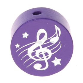 Motif bead disc clef glitter 'purple' 700 in stock 